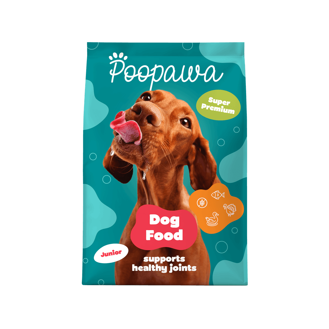Poopawa Junior super-premium granule pre psy — losos & kačka