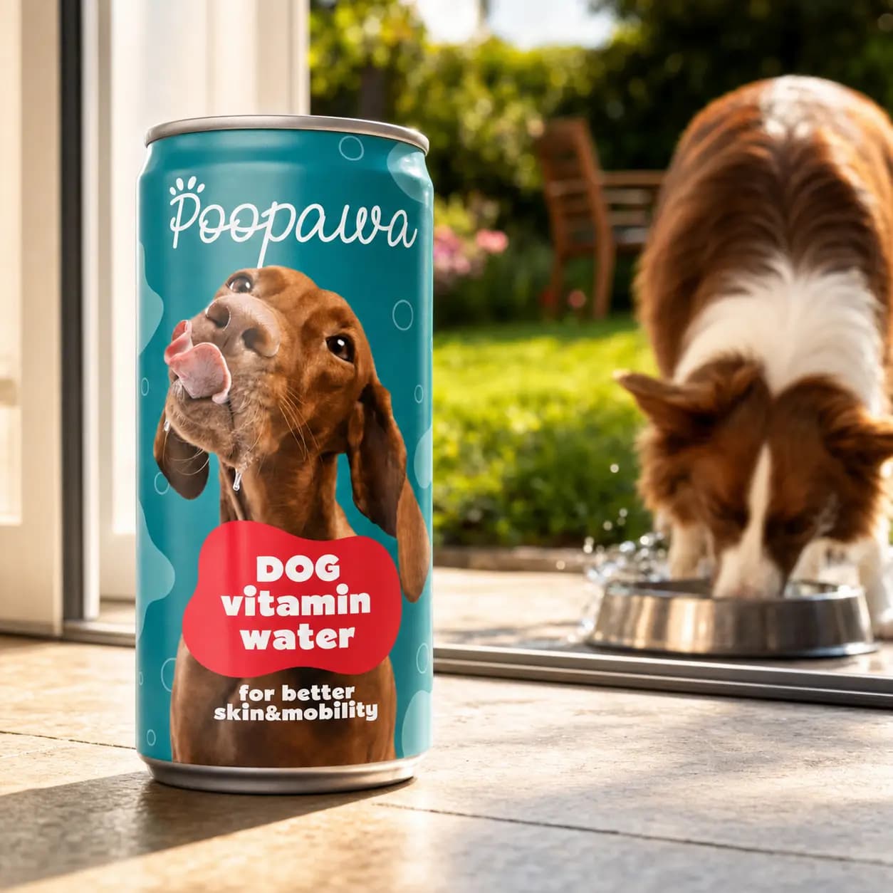 Poopawa Dog Vitamin Water — plechovka 250 ml